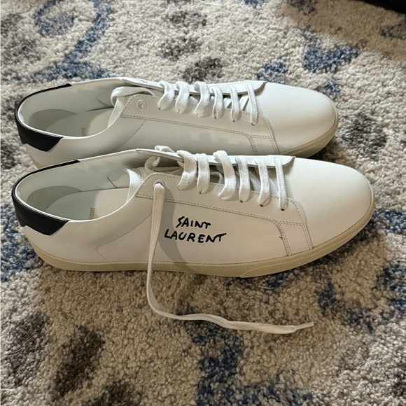 Saint Laurent White and Black Men's Sneakers